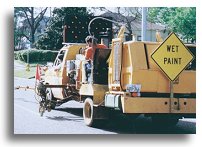 Traffic line painting