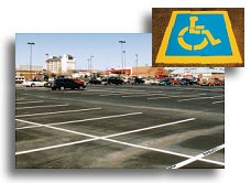 Parking lot markings